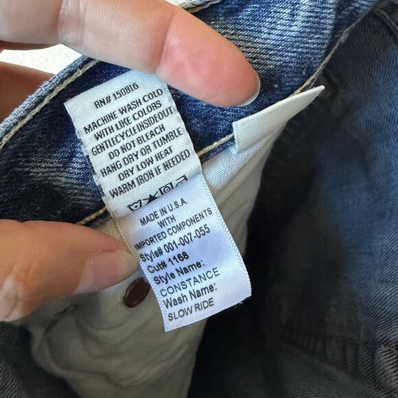 Trave Constance Straight Tapered Denim Jeans Size 28 - Picture 7 of 7